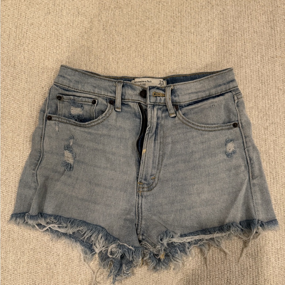 Abercrombie & Fitch Light Blue Denim Shorts